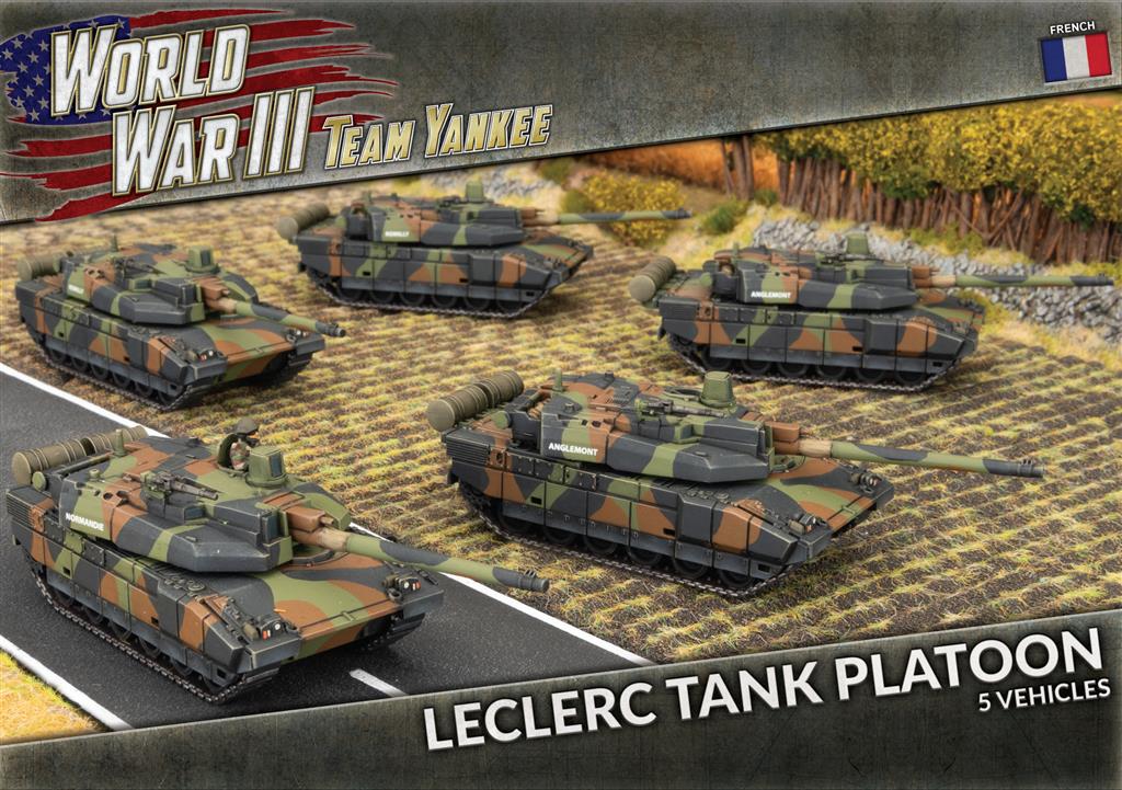 World War 3: NATO Forces - Leclerc Tank Platoon (x5 plastic) - EN