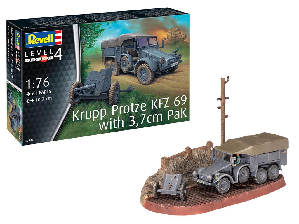 Revell: Krupp Protze KFZ 69 with 3,7cm Pak 1:76