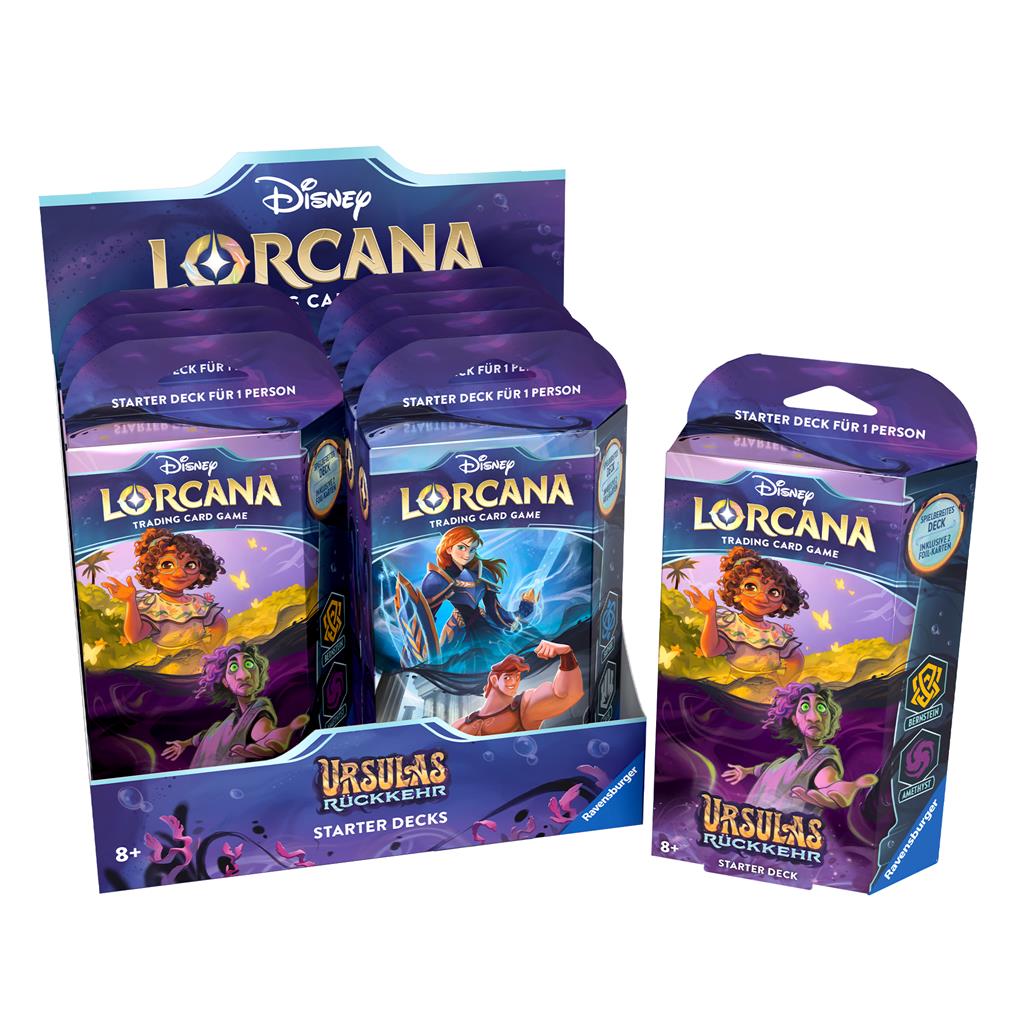 Disney Lorcana: Ursulas Rückkehr - Starter Deck Display (8 pcs) - DE
