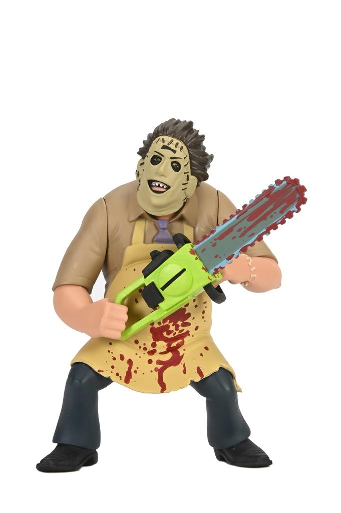 Texas Chainsaw Massacre 6" Action Figure Toony Terrors 50th Anniversary Leatherface (Bloody)