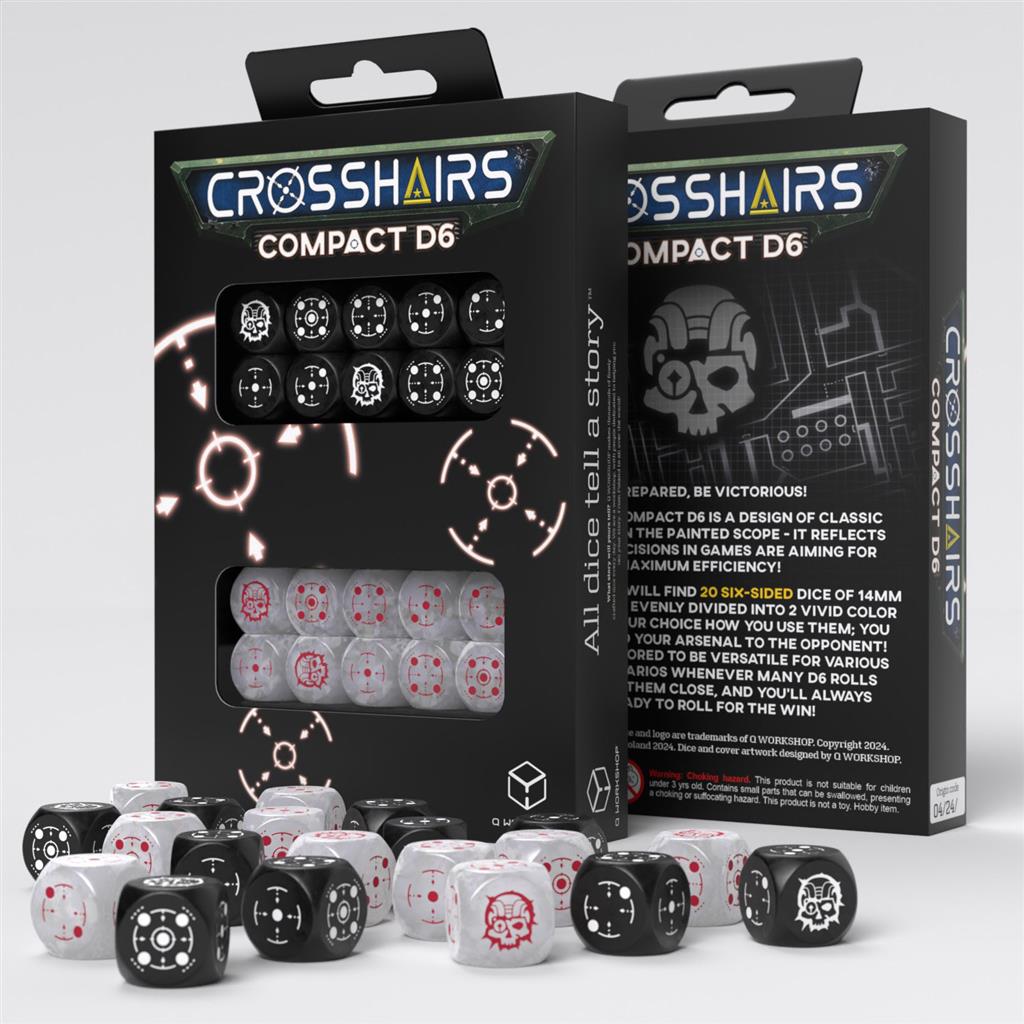 Crosshairs Compact D6: Black&Pearl