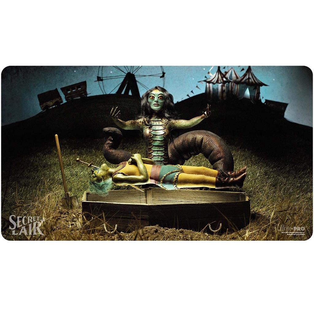 UP - Secret Lair - Mar 2024 - Diabolical Dioramas Playmat Gravebreaker Lamia for MTG