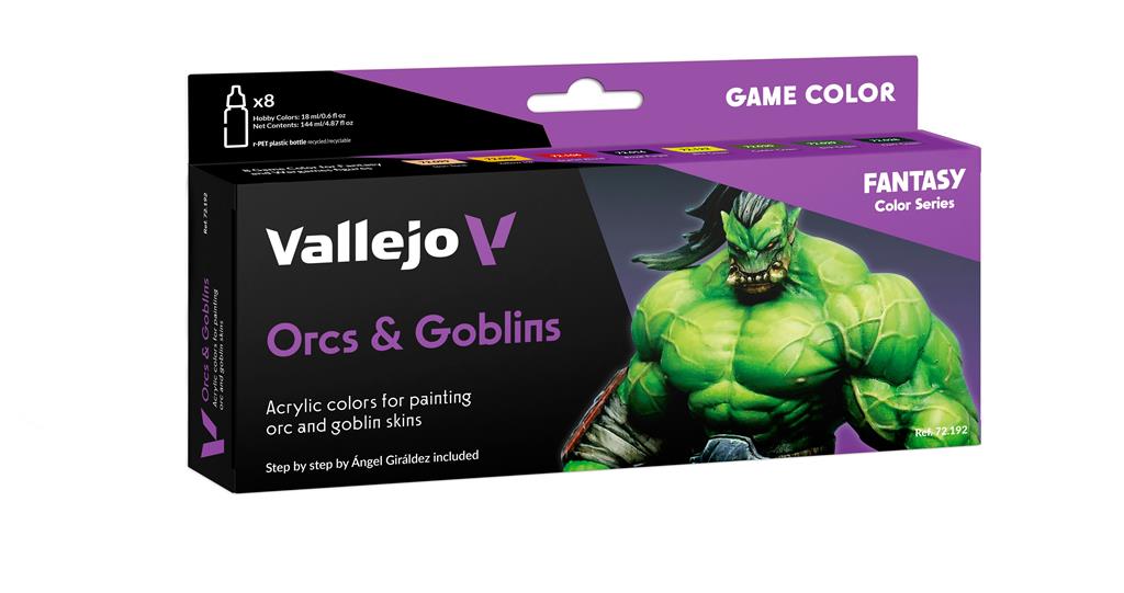 Vallejo - Game Color Orcs & Goblins 8 colors set 18 ml