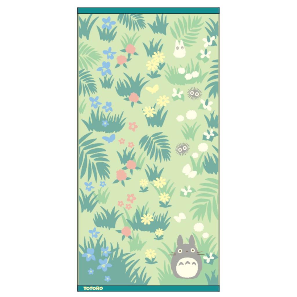 Large Bath Towel Totoro & Butterfly 60x120 cm - My Neighbor Totoro