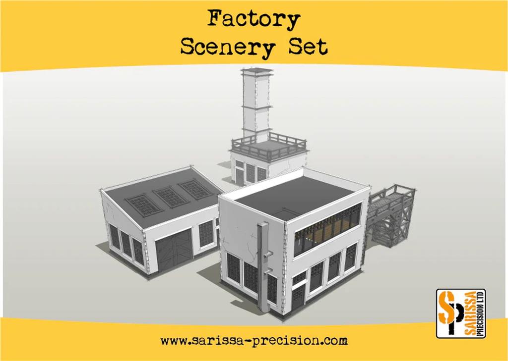 Sarissa Hobby & Terrain - Factory Scenery Set