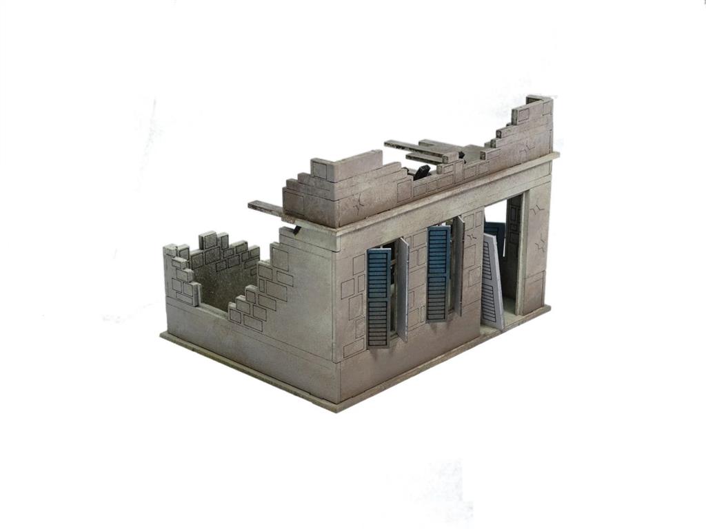 Sarissa Hobby & Terrain - Small Destroyed North Africa House (T)