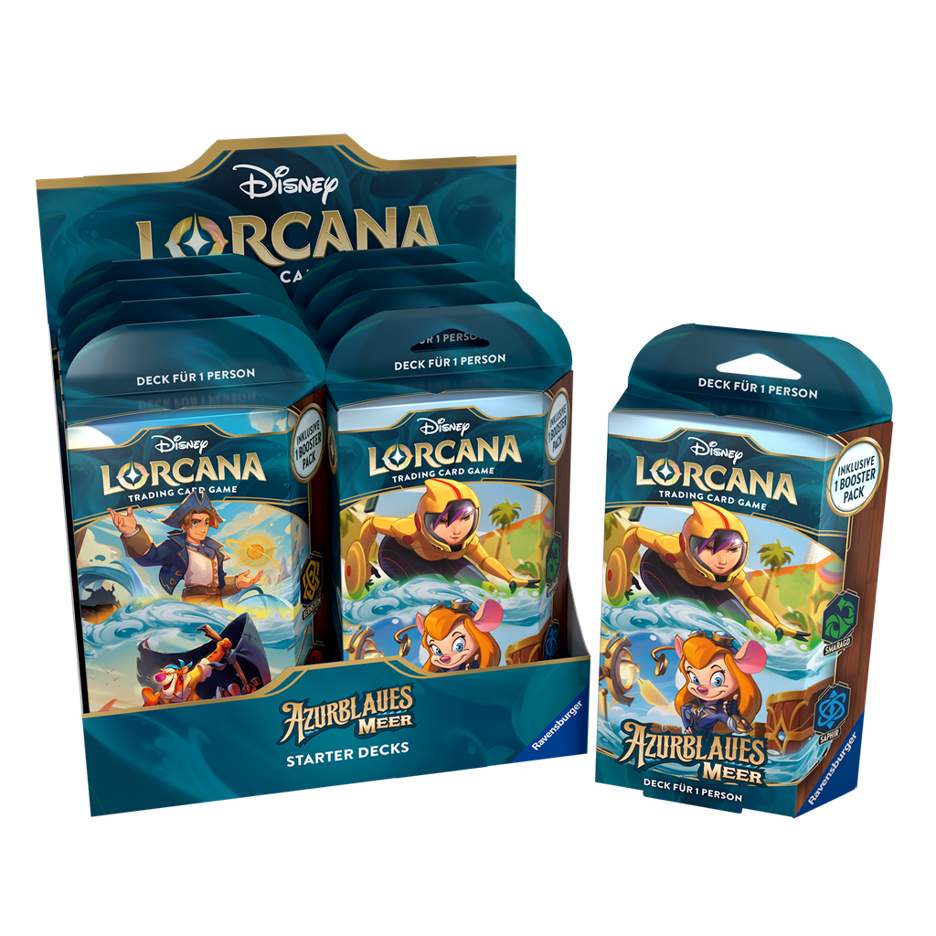 Disney Lorcana: Azurblaues Meer - Starter Deck Display (8 pcs) - DE