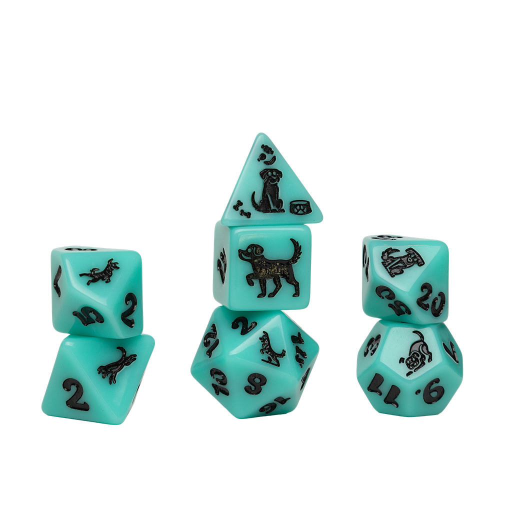 Sirius Dice - Animal Dice Set - Seafoam Shepherd