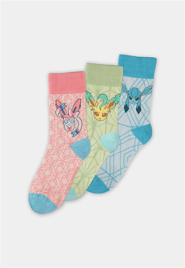 Pokémon - Eevee Evolution (LGS) Socks (3 Pack) - 35/38