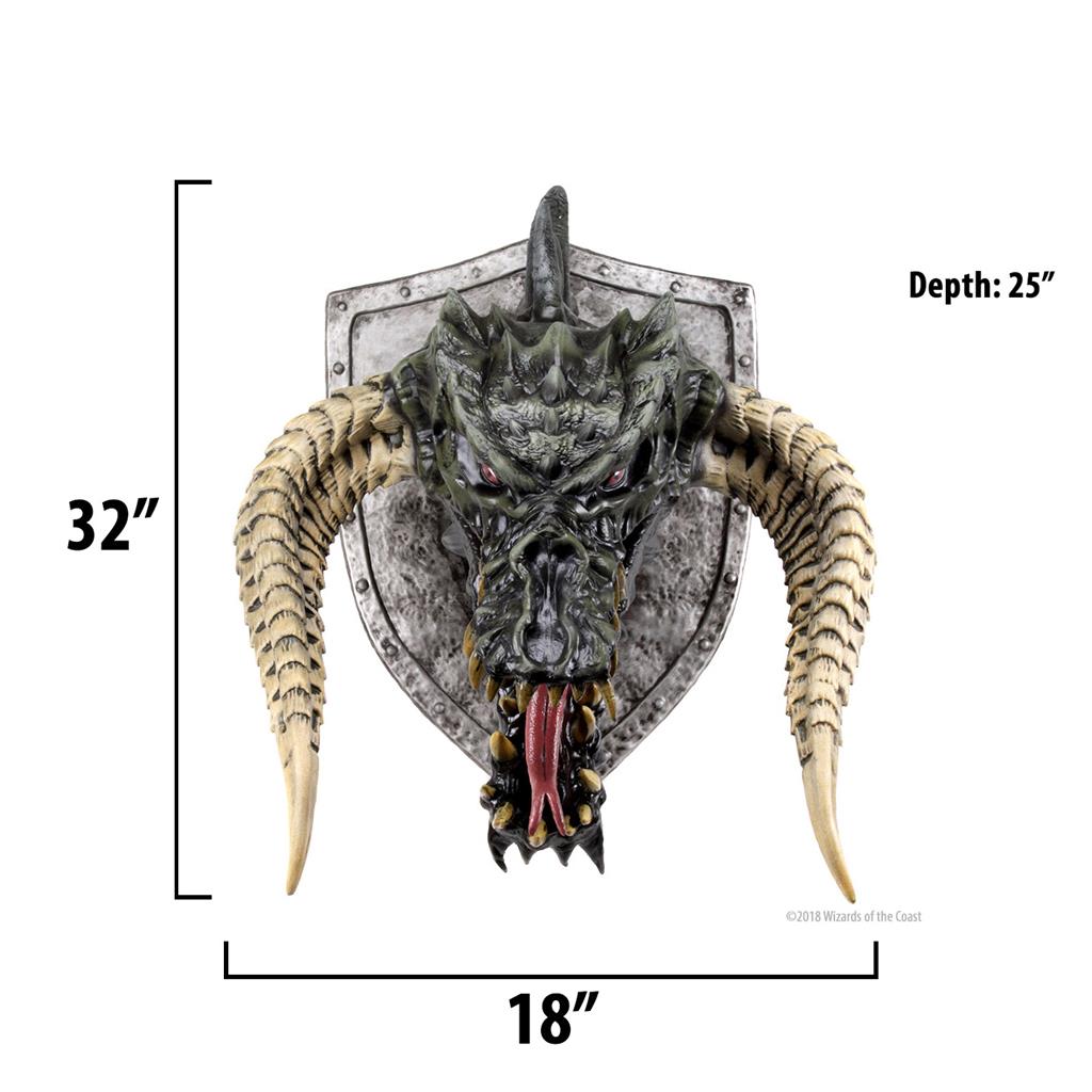 D&D Replicas of the Realms: Black Dragon Trophy Plaque