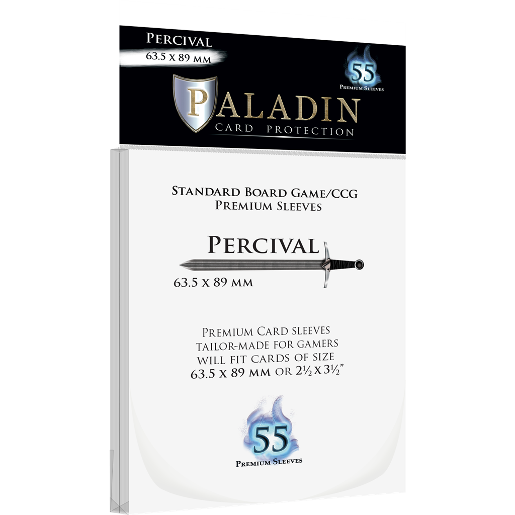 Paladin Sleeves - Percival Premium Standard Board Game/CCG 63.5x89mm (55 Sleeves)