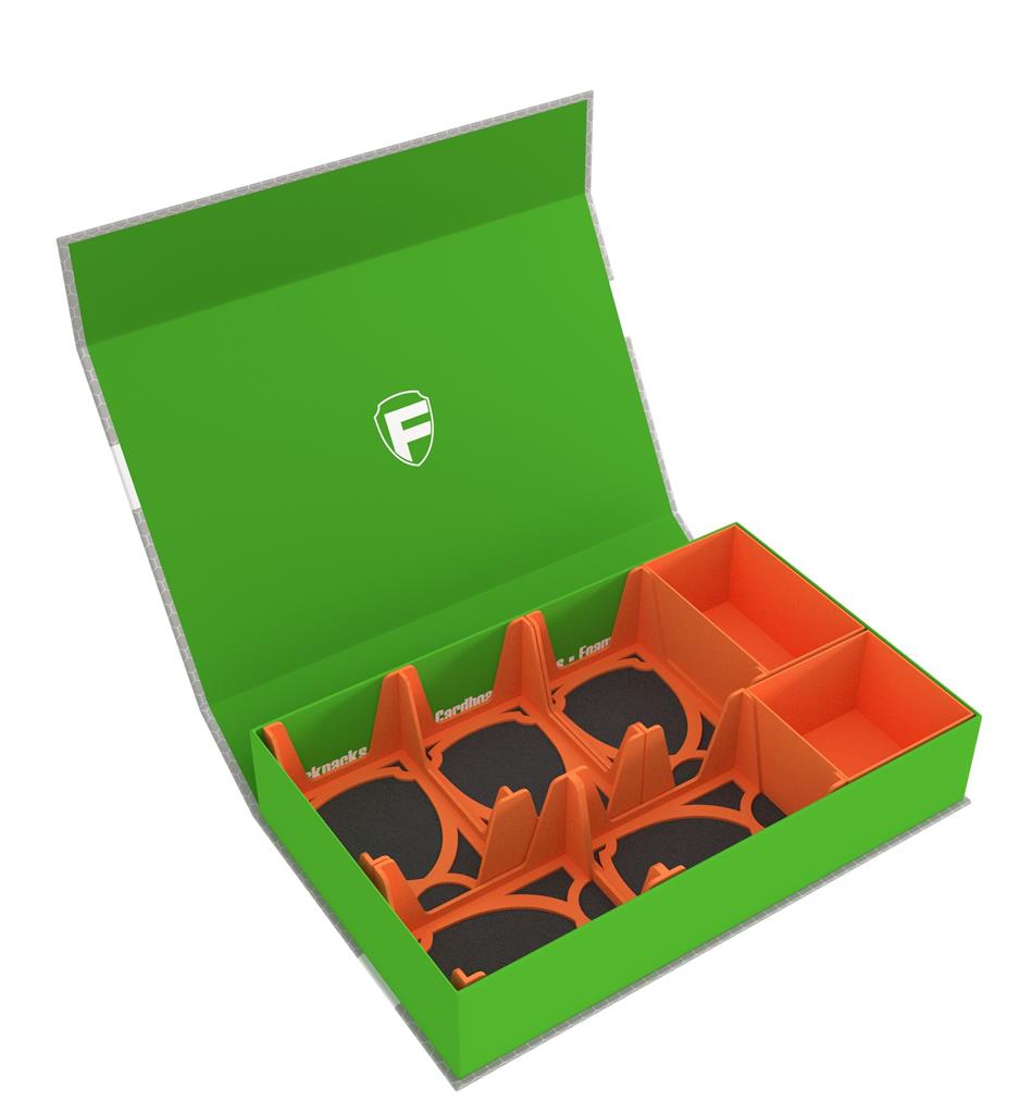 Feldherr Magnetic Box green for cards and game material - 750 cards