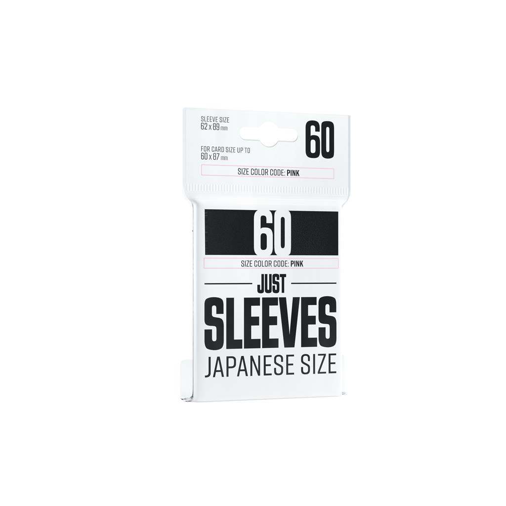 Just Sleeves - Japanese Size Black (60 Sleeves)