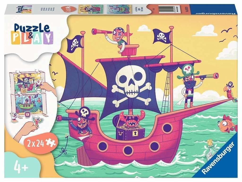 Ravensburger Kinderpuzzle - Pirates/underwater 2 - 24pc