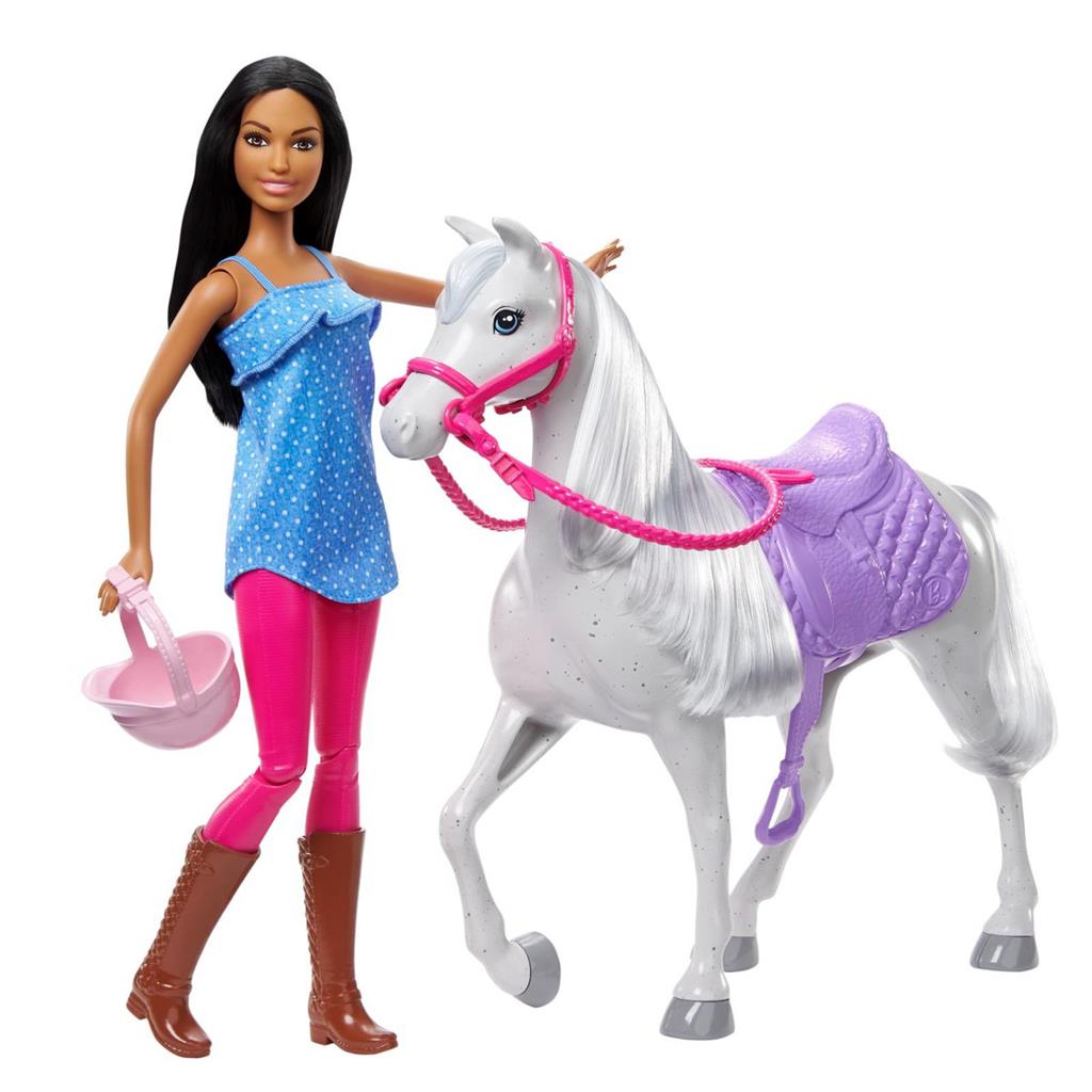 Barbie Pferd & Puppe