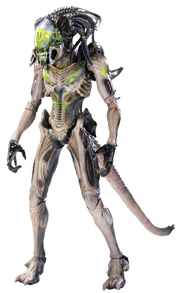 Alien Vs. Predator: Requiem Battle Damage Previews Exclusive Predalien 1/18-Scale Figure