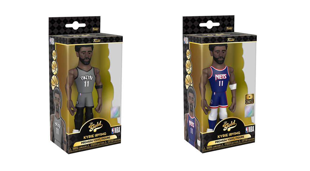 Funko Gold 5" NBA Nets Kyrie Irving(CE'21) w/Chase Assortment (5+1 chase figure)
