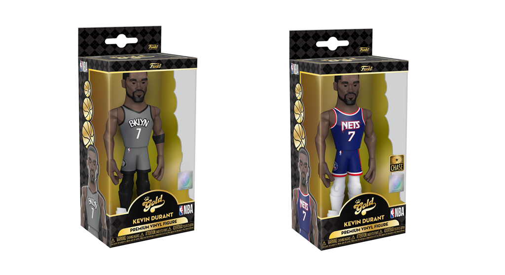 Funko Gold 5" NBA Nets Kevin Durant (CE'21) w/Chase Assortment (2)