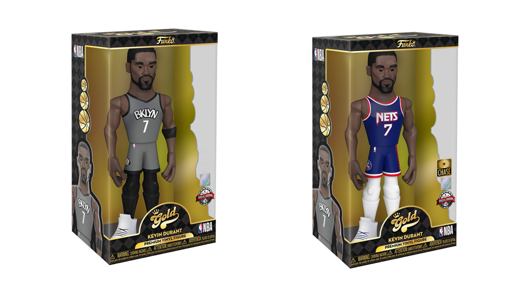 Funko Gold 12" NBA Nets Kevin Durant (CE'21) Assortment (2)