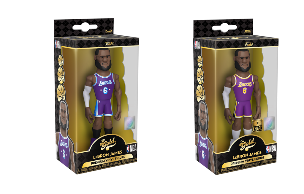 Funko Gold 5" NBA: Lakers - LeBron James (City) w/Chase Assortment (5+1 chase figure)