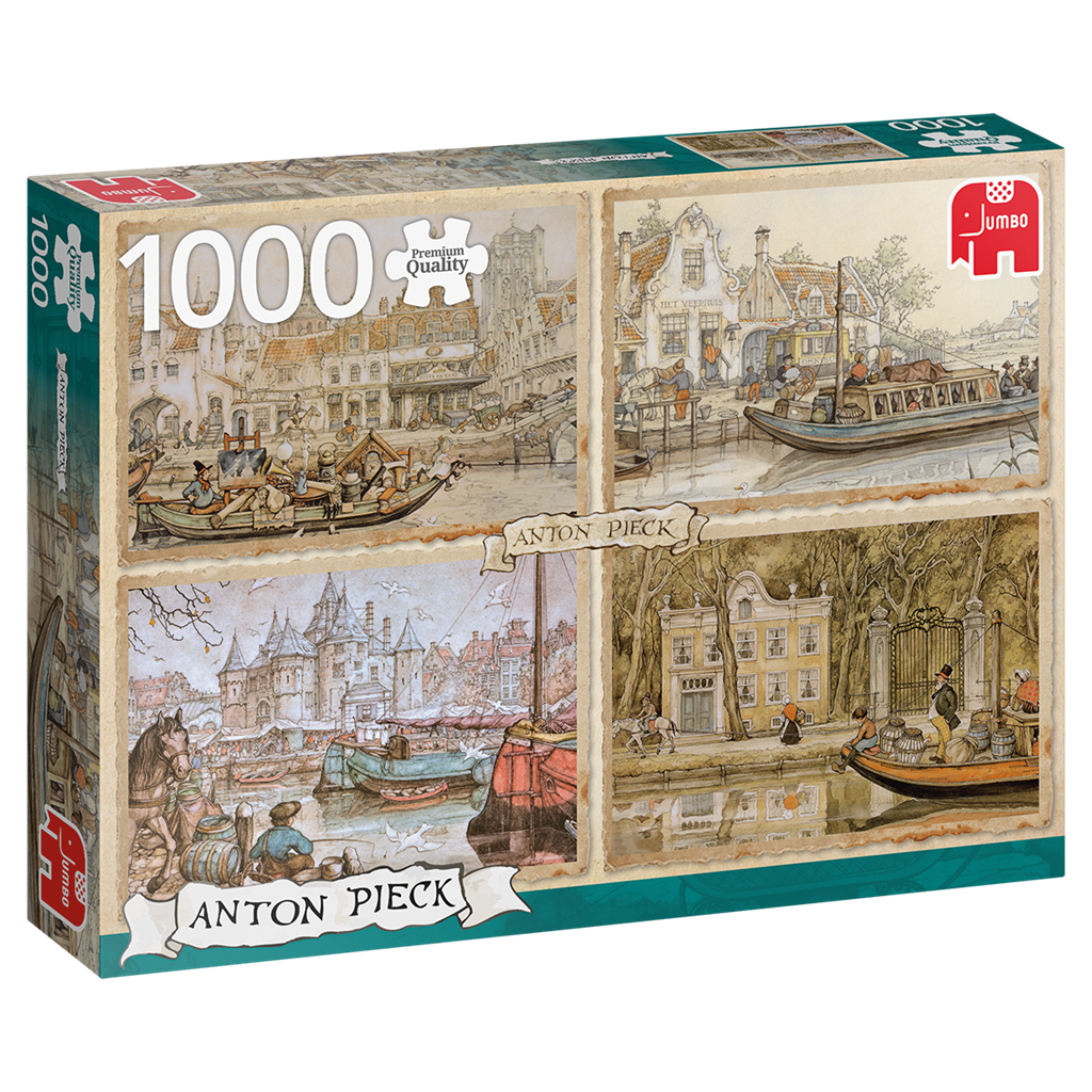 Premium Collection – Anton Pieck Kanalboote (1000 Teile)