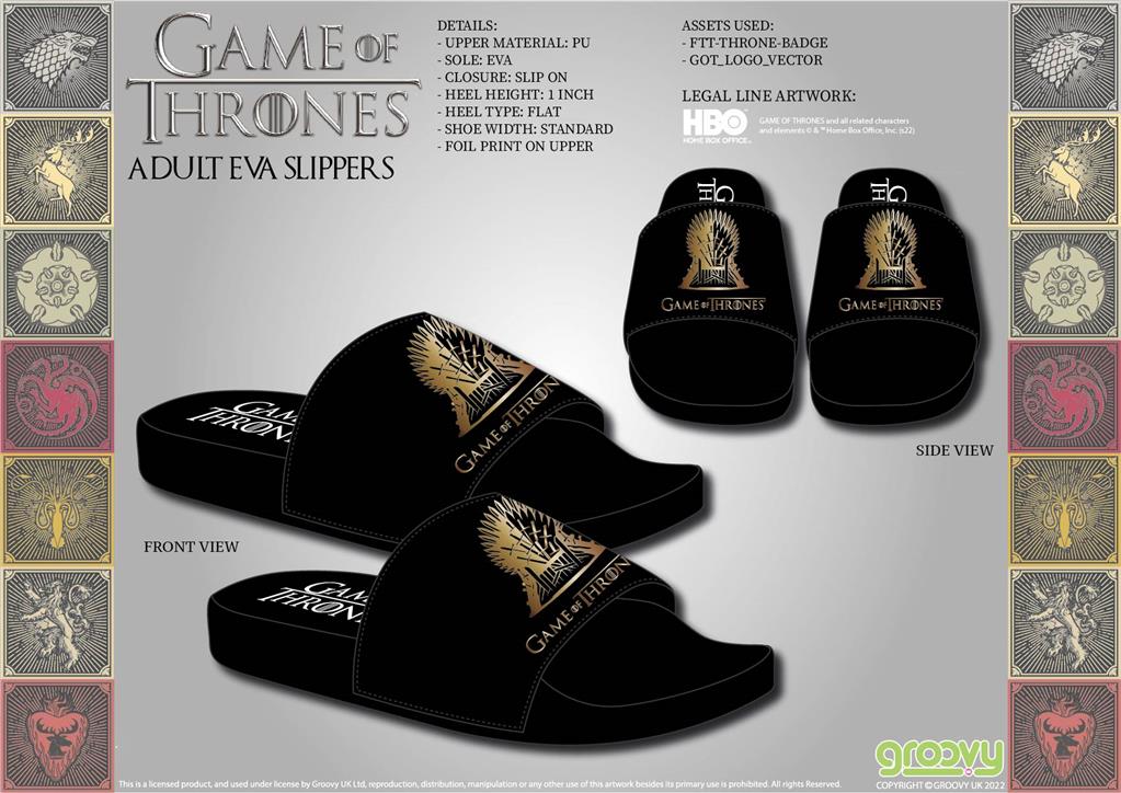 Game of Thrones: Throne - Adult EVA Slippers