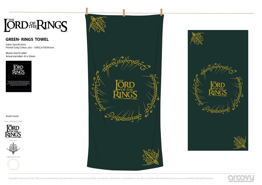 LOTR: Elven - Cotton Towel