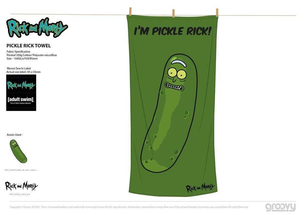 Rick and Morty: Pickle Rick - Cotton Towel