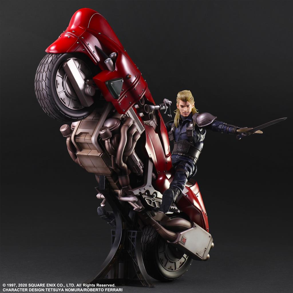 Final Fantasy VII Remake Play Arts Kai Action Figure - Roche & Motorcycle Set