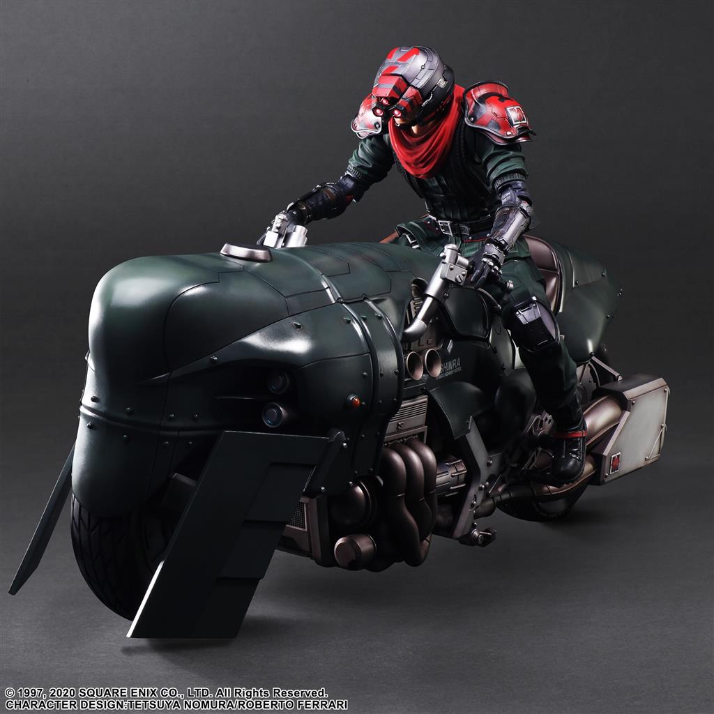 FFVII Remake Pak Action Figure - Shinra Elite Security Officer & Motorcycle Set