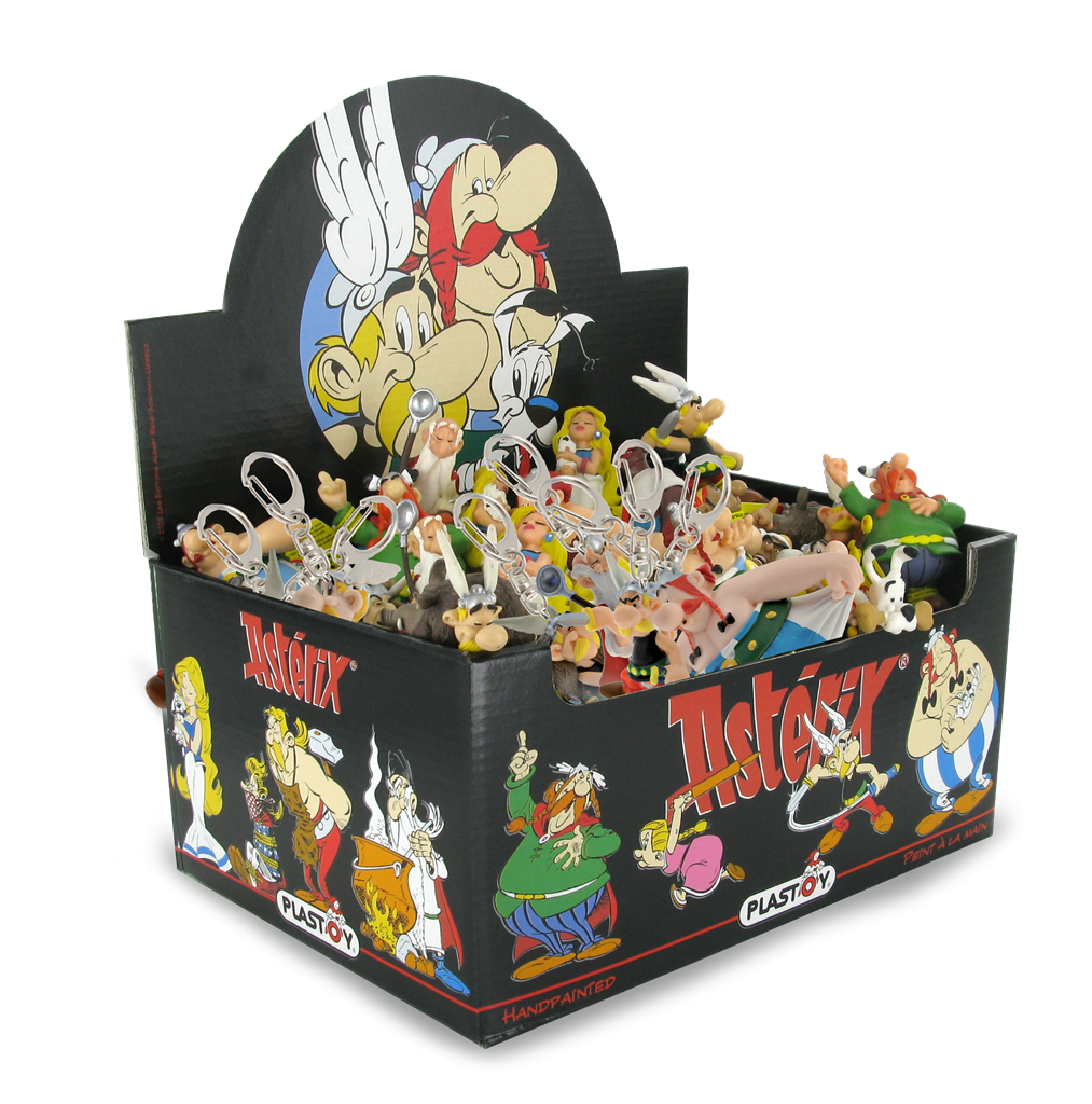 Plastoy - Display Box - 60 Assorted Asterix Keychains