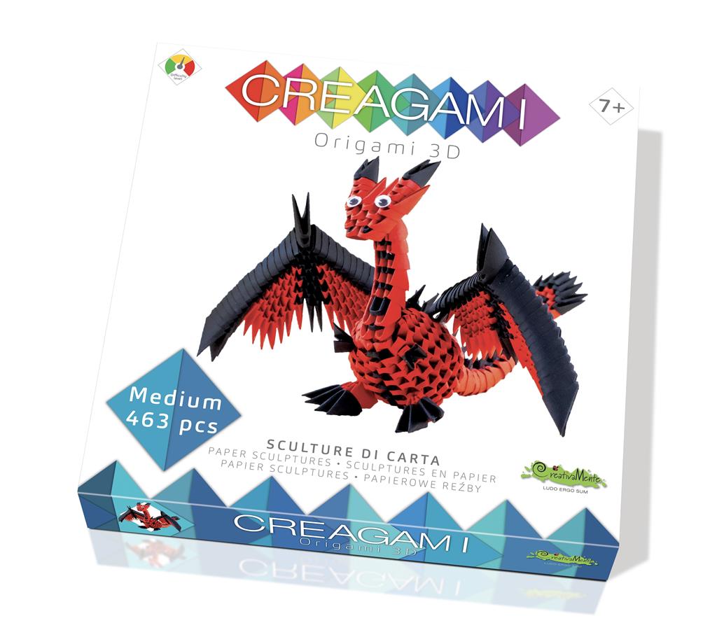 Creagami/Origami: Drache Medium - DE/HU/CZ/SK/IT