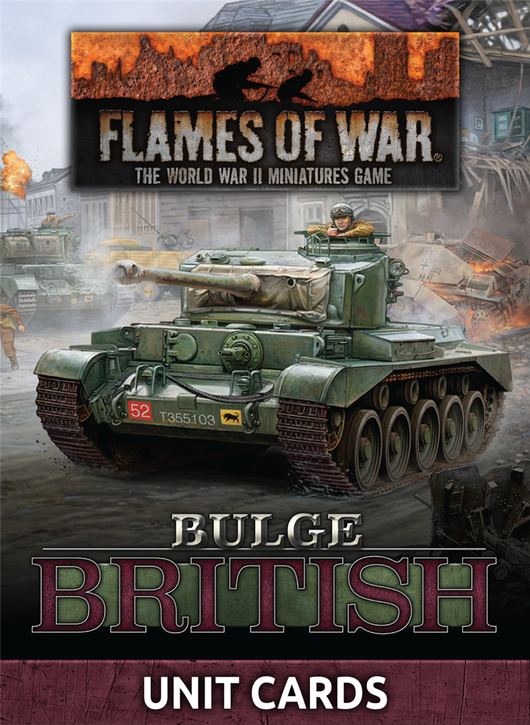 Flames Of War - Bulge: British Unit Cards (66x Cards) - EN