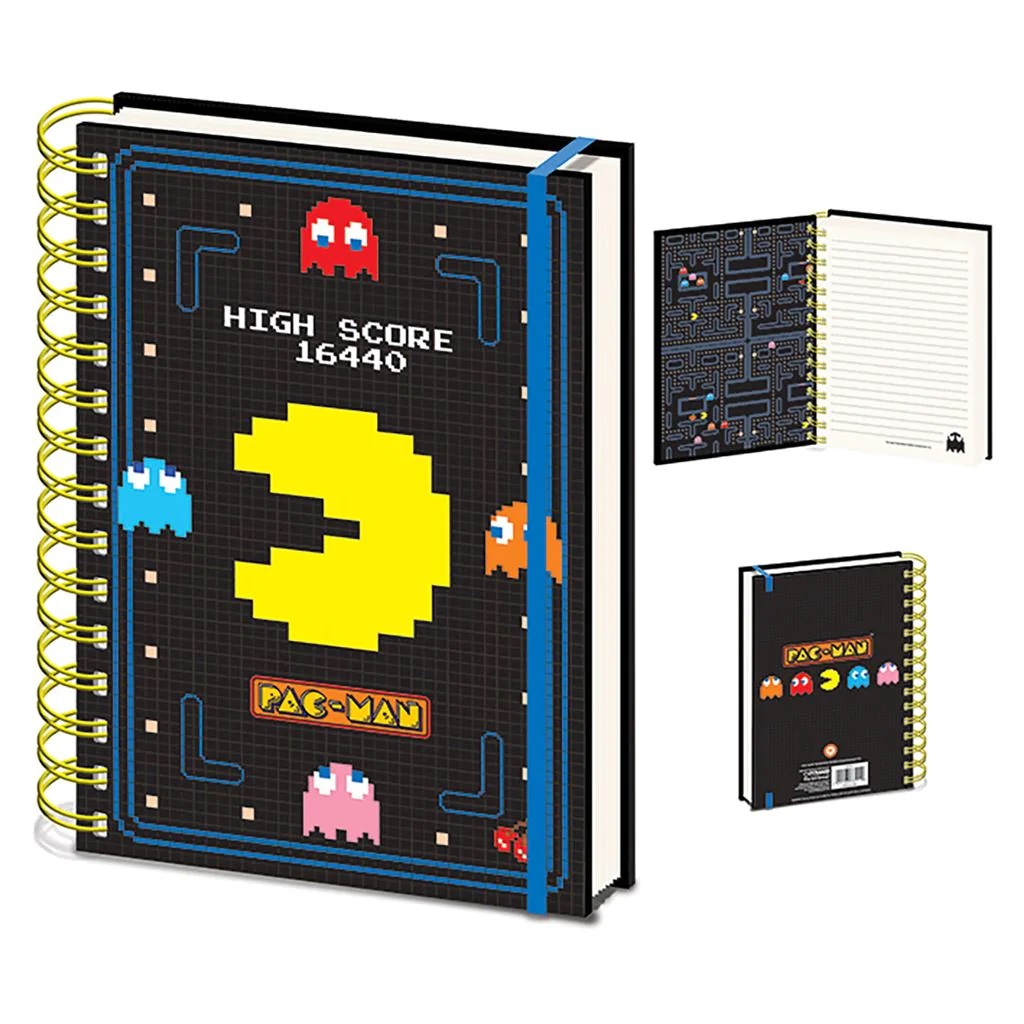 Pyramid A5 Wiro Notebook - Pac-Man (High Score)