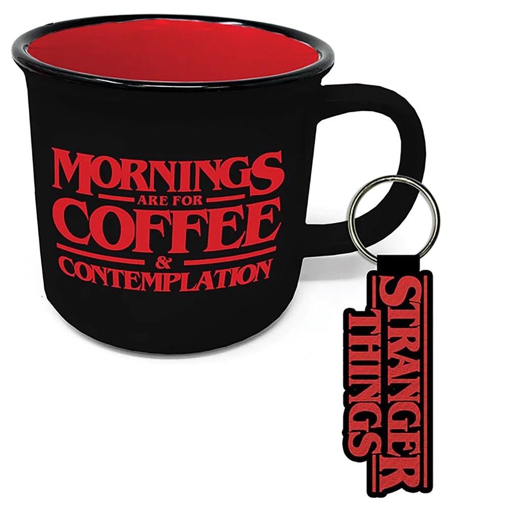 Pyramid Gift Set (Campfire Mug and Keychain) - Stranger Things (Coffee And Contemplation)