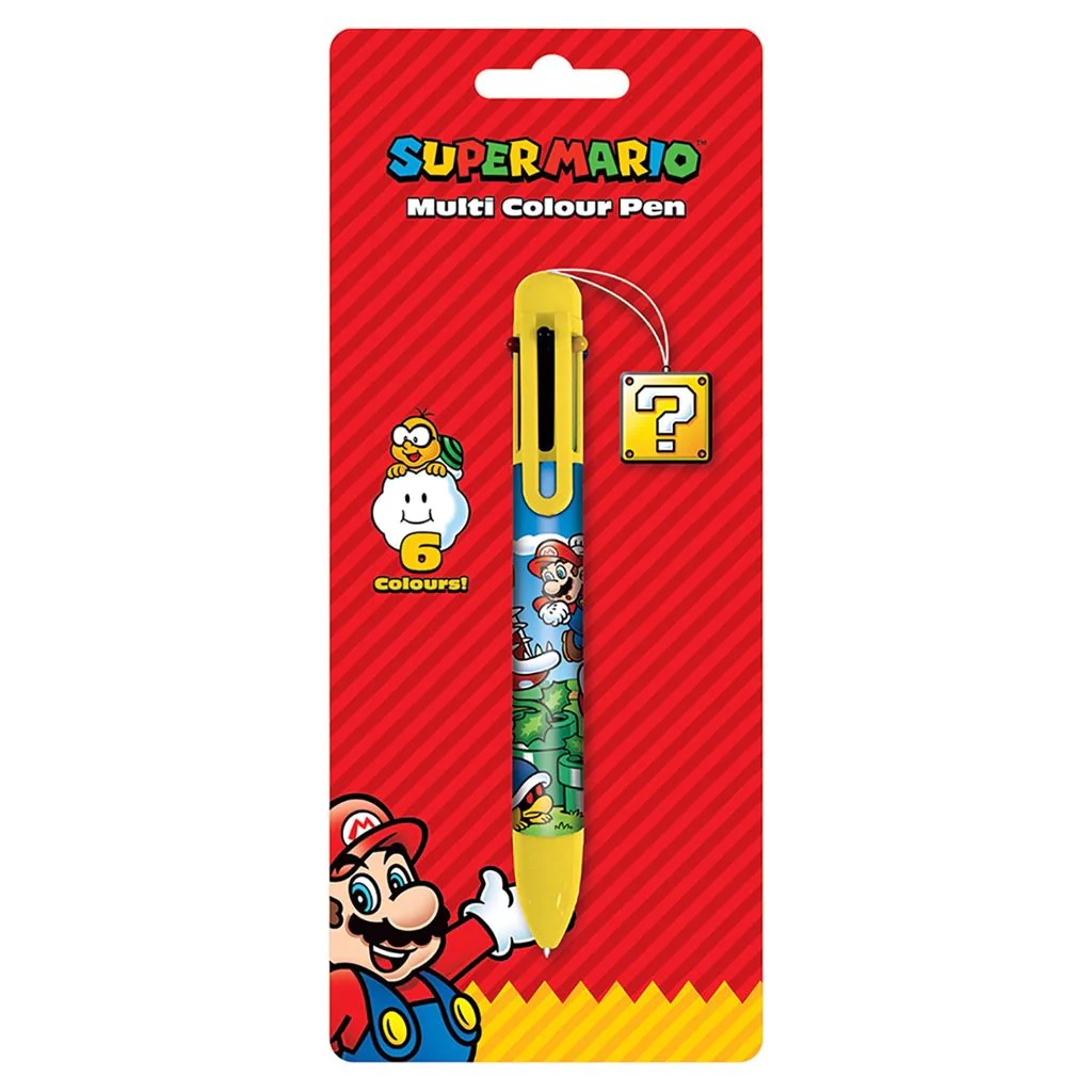 Pyramid Multi Colour Pen - Super Mario (Colour Block)