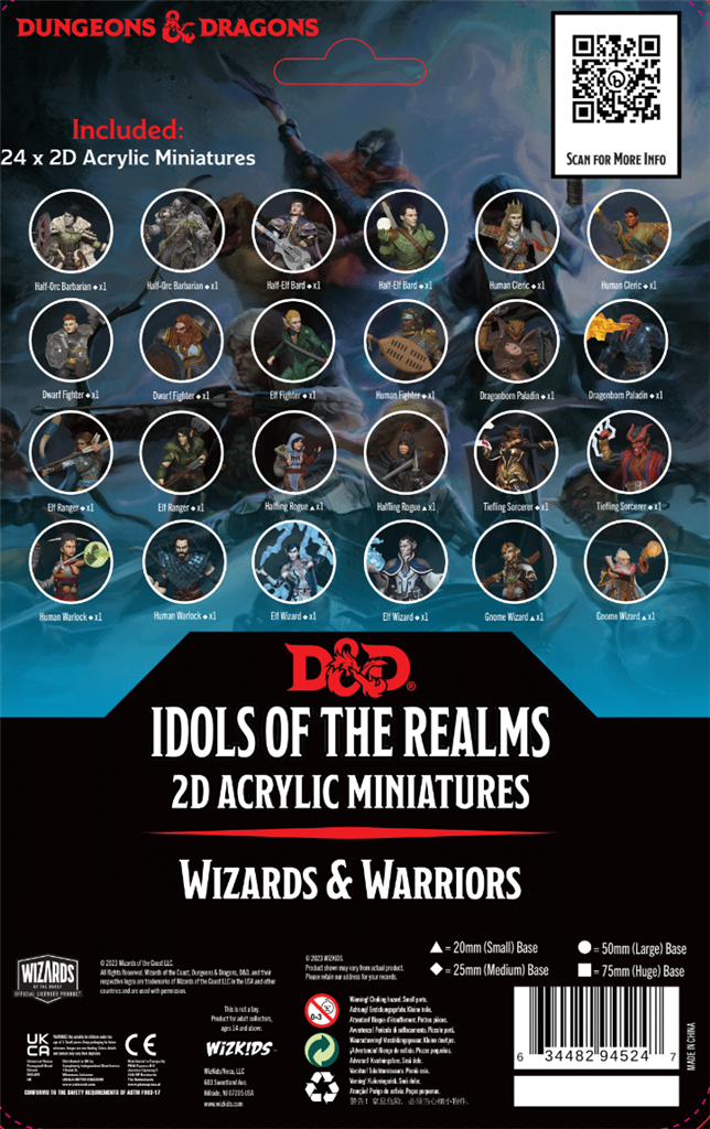 D&D Idols of the Realms: Wizards & Warriors – 2D Set - EN