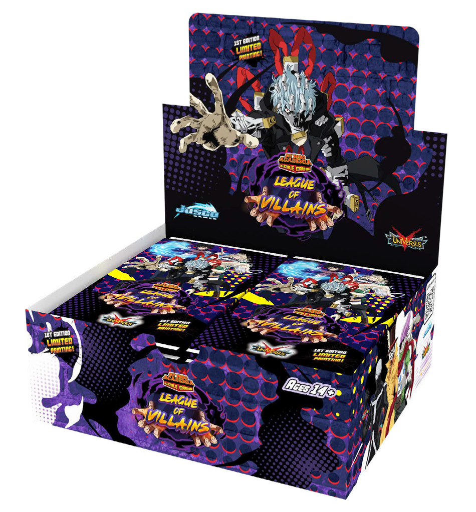 My Hero Academia CCG Series 4: League of Villains First Edition Booster Display (24 packs) - EN