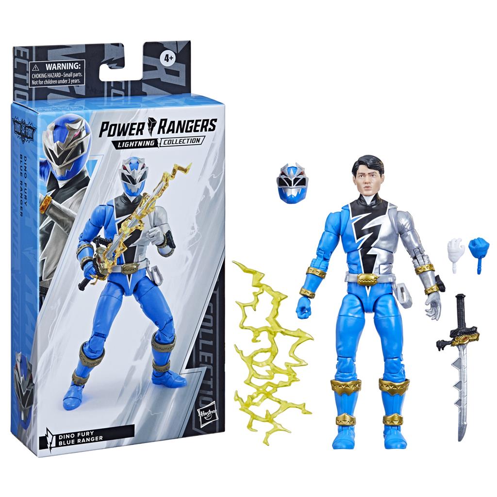 Power Rangers Lightning Collection Dino Fury Blue Ranger Figure