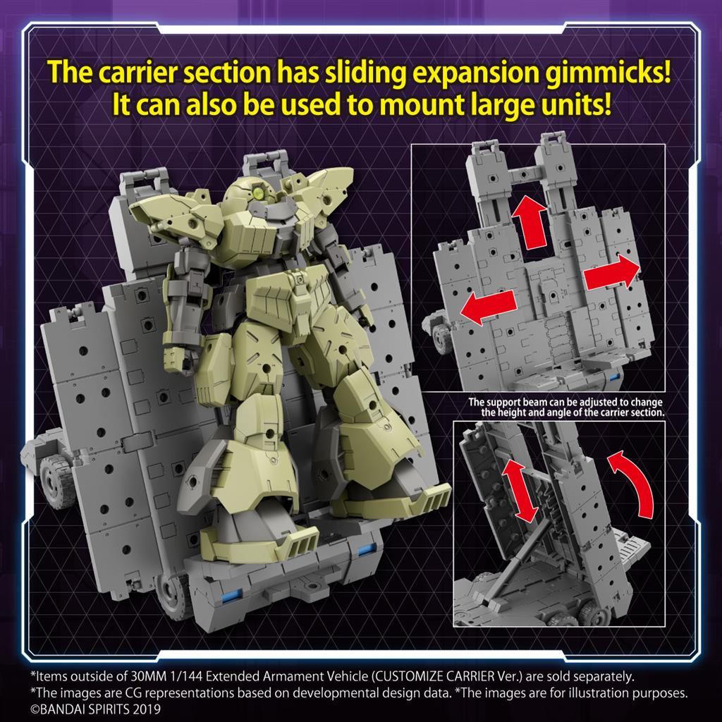 30MM 1/144 Extended Armament Vehicle (CUSTOMIZE CARRIER Ver.)