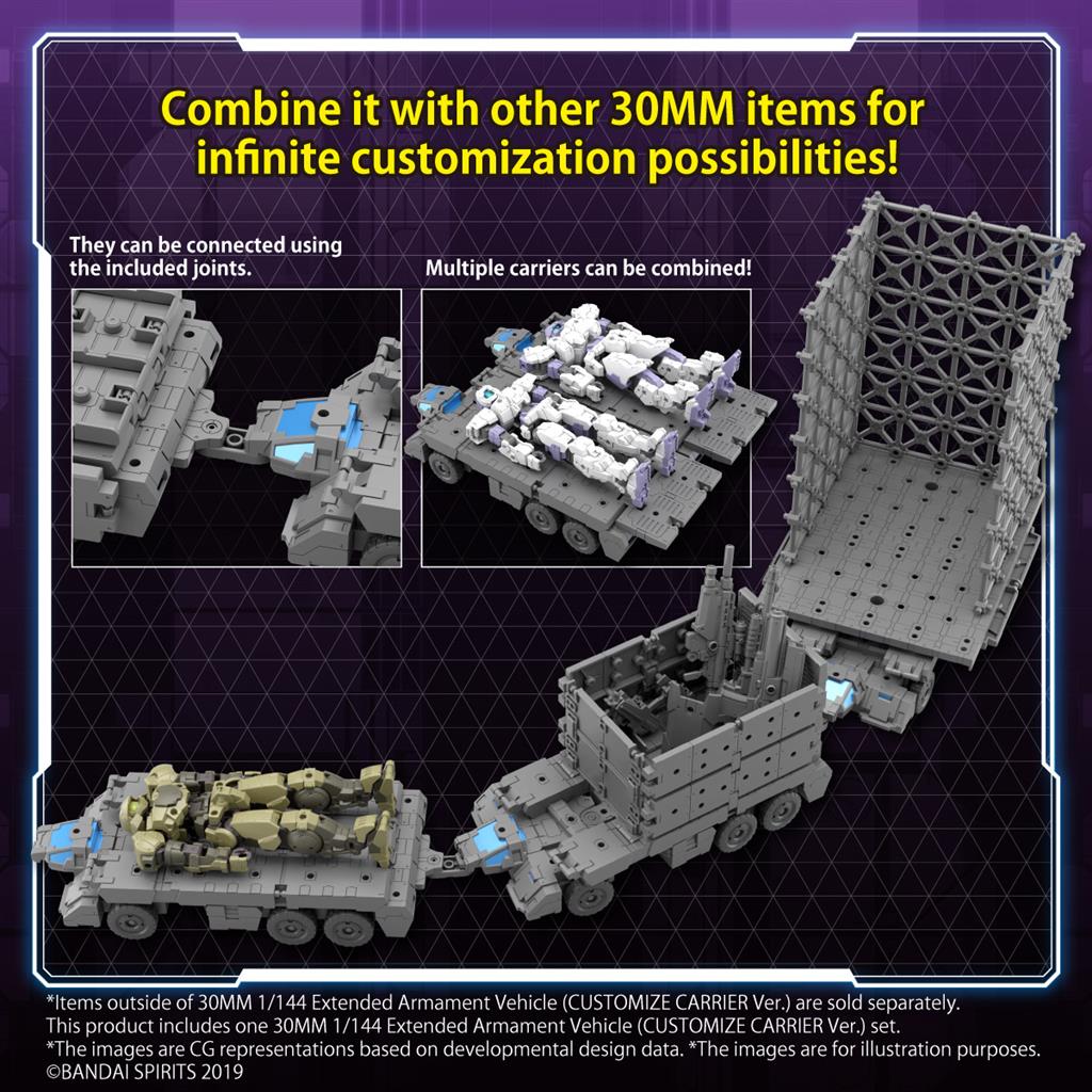 30MM 1/144 Extended Armament Vehicle (CUSTOMIZE CARRIER Ver.)