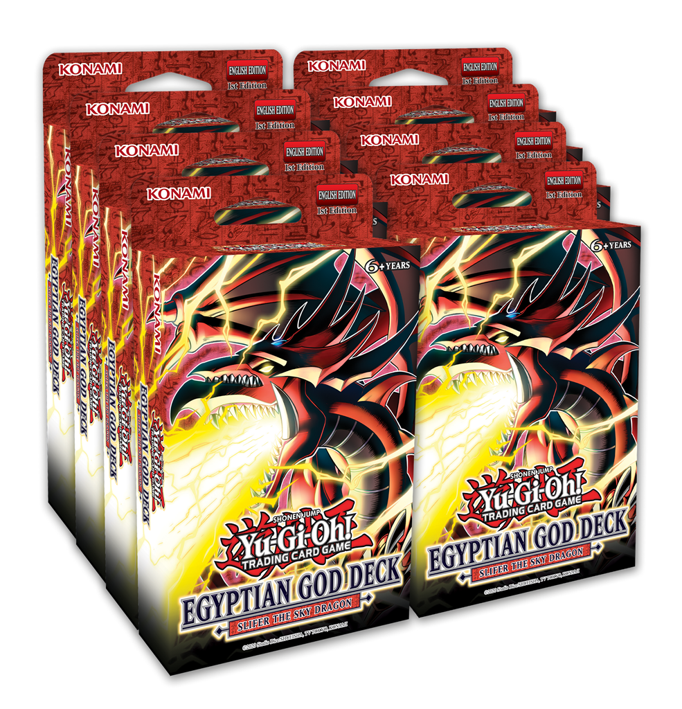 YGO - Egyptian God Deck: Slifer the Sky Dragon Display (8 Decks) - EN