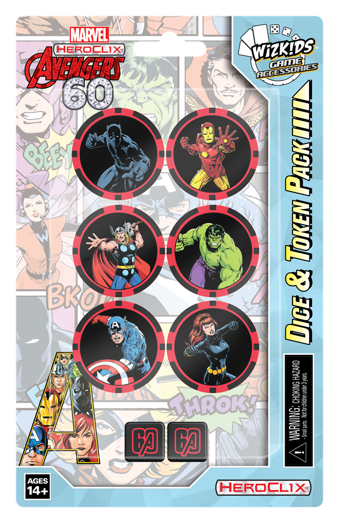 Marvel HeroClix: Avengers 60th Anniversary Dice and Token Pack - EN