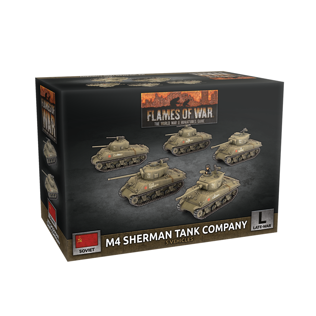 Flames of War: M4 Sherman Tank Company (x5 Plastic) - EN