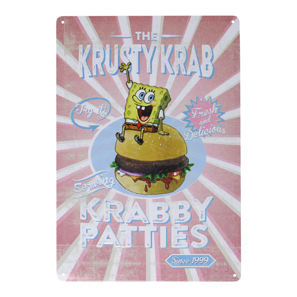 SpongeBob Krusty Krab Tin Sign