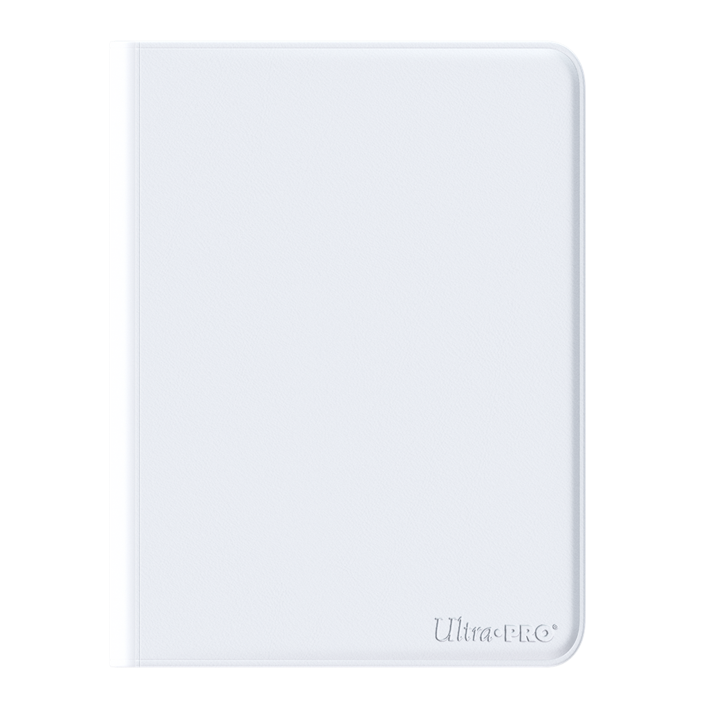 UP - Vivid 9-Pocket Zippered PRO-Binder: White