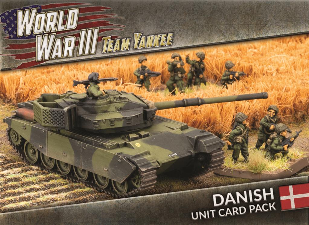 World War III: Team Yankee - Danish Unit Cards (28x Cards) - EN