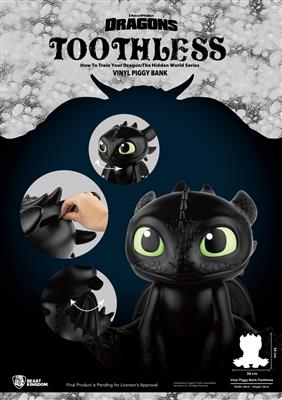 VBP-010 How to Train Your Dragon Series Vinyl Piggy Bank Toothless