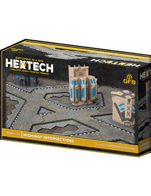 HexTech - Battlefield in a Box Terrain: Trinity City Highway Intersections (x10 / Battletech)