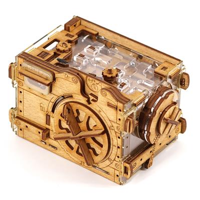 Gift Puzzle Box - Wooden Gift Vault - A-maze-ing Safe
